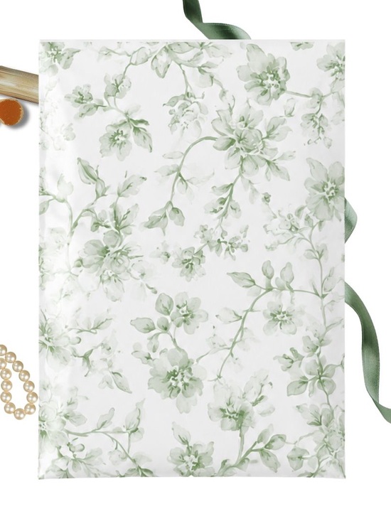 Other - 19x24 Green Floral Print Poly Mailers - Set of 25
